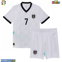 Österreich Marko Arnautovic #7 Auswärts Trikotsatz Kinder EM 2024 Kurzarm (+ Kurze Hosen)